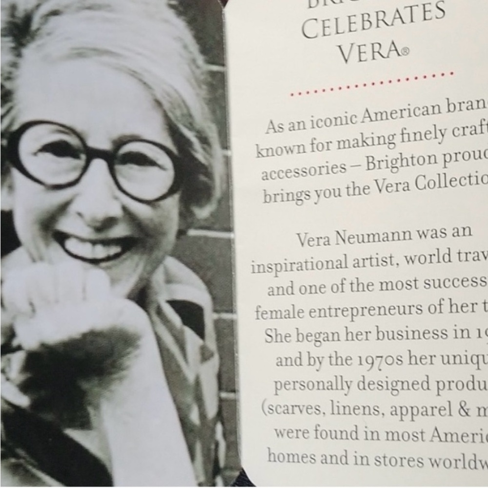 BRIGHTON vintage Vera Neumann collection crossbody black • mod circles - Picture 5 of 9